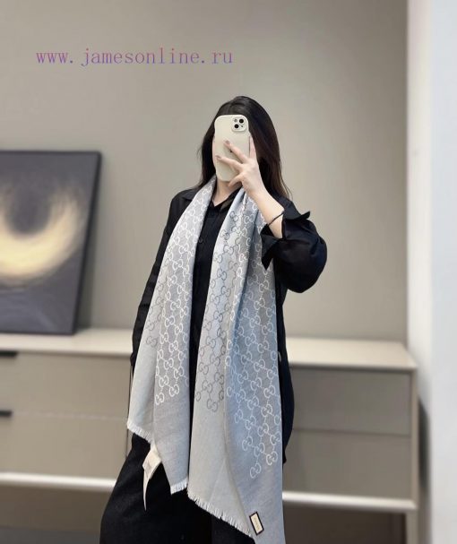 Wide size, heavyweight Gucci classic shawl~The evergreen tree style of G is of excellent qua6sxoholw - Image 2