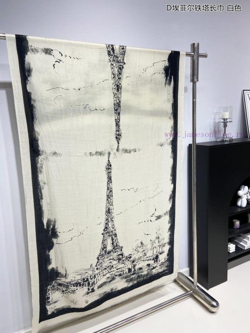 The new Dior cashmere scarf D Eiffel Tower scarf is recommended for VIP promotion. Be sure tawn55eec - Image 4