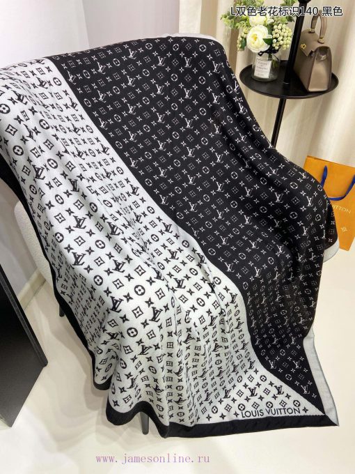 New Sincere Praise L Double Color Old Flower Logo 140 Cashmere Square Scarf, 2024 New Squared4yrcak3 - Image 8