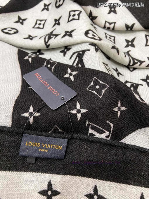 New Sincere Praise L Double Color Old Flower Logo 140 Cashmere Square Scarf, 2024 New Squared4yrcak3 - Image 10