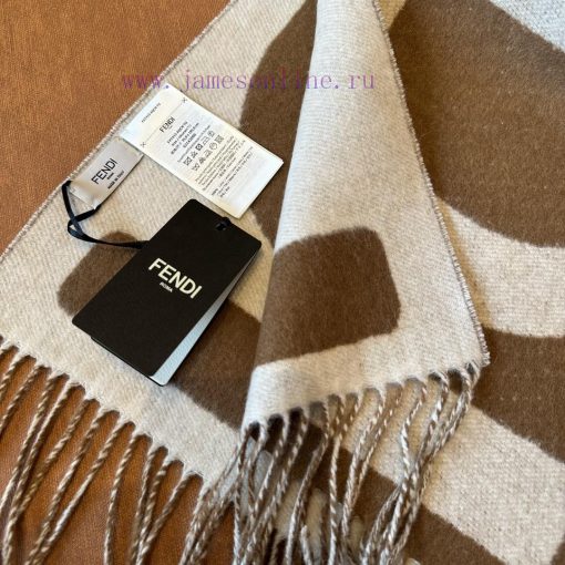 Fendi Color blocked Scarf, available for both men and women, FD only produces a few styles pr96i2cxb - Image 8
