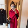 Star Huo Siyan and Li Xiaolu are wearing the same Louis Vuitton high-end rabbit fur scarf shwt48zcwb