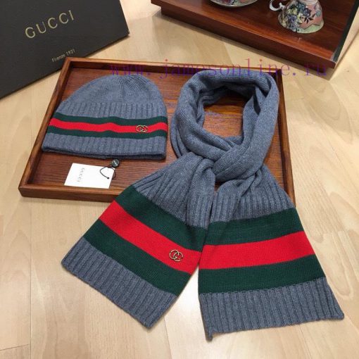 Gucci set GUCCI set 🥰 Rabbit velvet+cashmere scarf and hat set, warm and fashionable [hot], 9tjquyb0