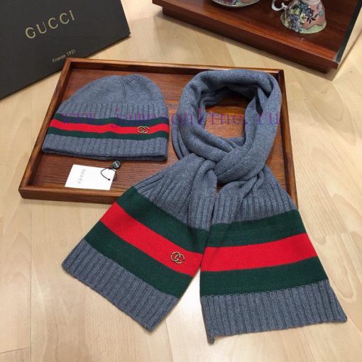 Gucci set GUCCI set 🥰 Rabbit velvet+cashmere scarf and hat set, warm and fashionable [hot], 9tjquyb0 - Image 2