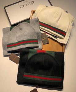 Gucci wool set hat classic set hat scarf warm and super comfortable~Winter girl's anti-aginggnud7j9k