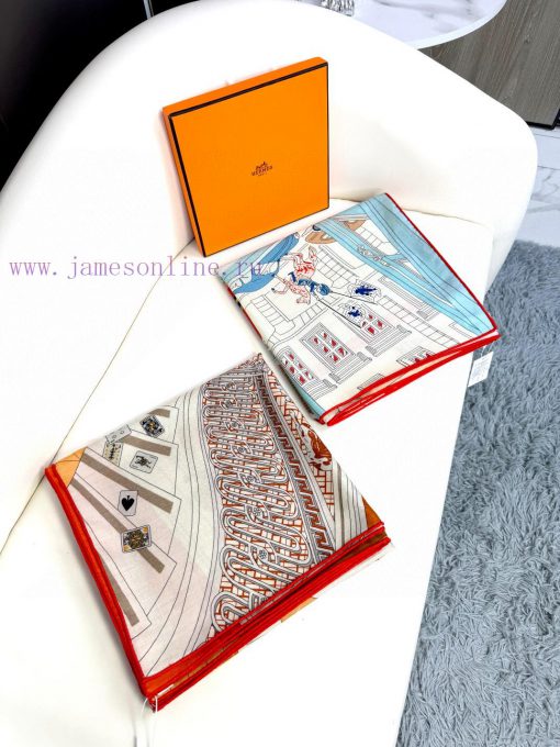 In 2025, Hermes double-sided top velvet scarves with the same color will be synchronized. Weyos907jb - Image 10
