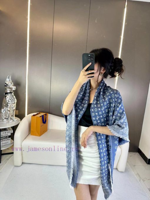L Gradient Jacquard Square Scarf Latest Craftsmanship 24 Spring New Edition, Ultra High Diffa9hv2uoi - Image 2
