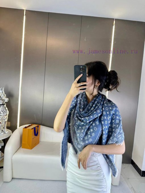 L Gradient Jacquard Square Scarf Latest Craftsmanship 24 Spring New Edition, Ultra High Diffa9hv2uoi - Image 3