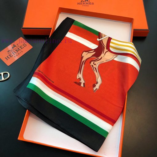 Hermes 100% mulberry silk crepe satin versatile small square scarf, with an elegant and youtbntixnjm
