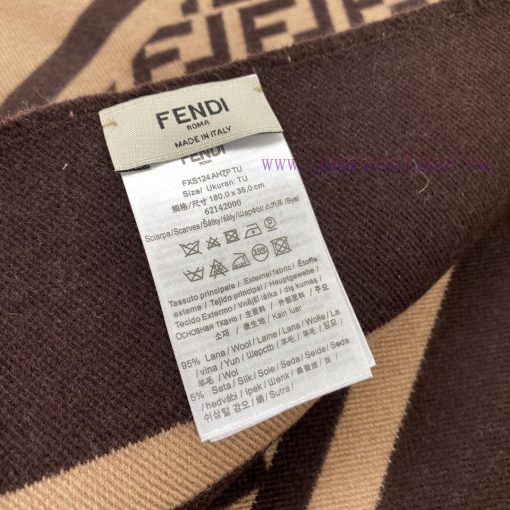 The high-end color matching material of the Fendi cashmere scarf in 2023 is 78% wool and 22%p44i36jp - Image 7
