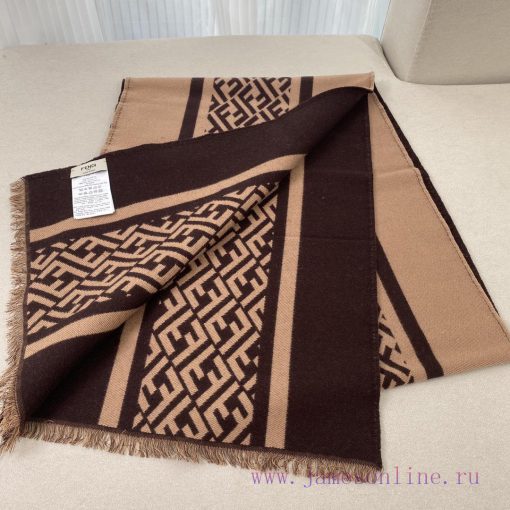 The high-end color matching material of the Fendi cashmere scarf in 2023 is 78% wool and 22%p44i36jp - Image 8
