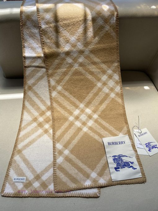 BBR plaid wool scarf 182 * 30cm 100% woolThe wool scarf is crafted from fine spinning and def5p0pmx6 - Image 6