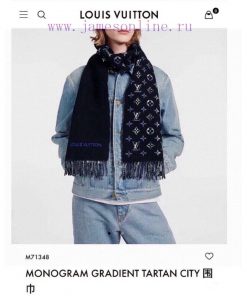 LV2024 new autumn and winter best looking men's and women's cashmere scarf with starry sky l3yqnm3fe