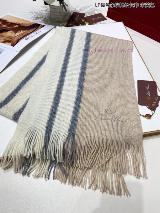 LP premium original single LP contrasting striped knitted long scarf ️ High end product ️ Helwgy0phv - Image 4