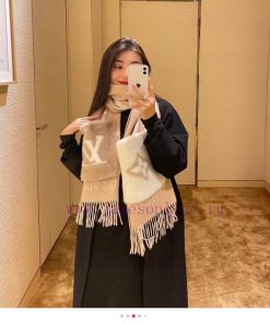 High quality 5 ⃣ The new L color Lvjia shawl Cold Reykjavik scarf continues the classic wintn1mau254