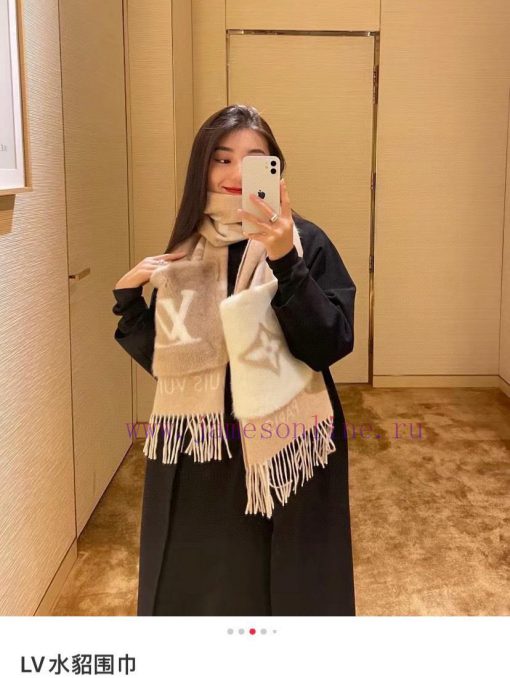 High quality 5 ⃣ The new L color Lvjia shawl Cold Reykjavik scarf continues the classic wintn1mau254