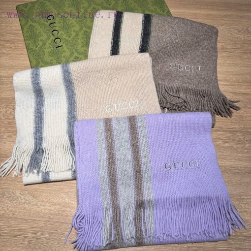 Gucci, high-end wool knitted scarves can be formal or casual, with a very classical design f7xluzvzb - Image 19