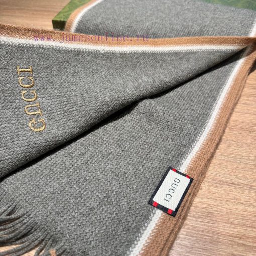 Gucci, high-end wool knitted scarves can be formal or casual, with a very classical design faj8ynvbr - Image 4