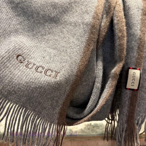 Gucci, high-end wool knitted scarves can be formal or casual, with a very classical design ff1zasm2k - Image 9