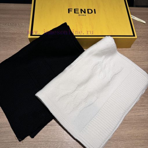 𝐅𝐞𝐧𝐝𝐢 Knitted cashmere scarfThis year's hottest scarf from Fendi in autumn and winter, featujr5xa85k - Image 19