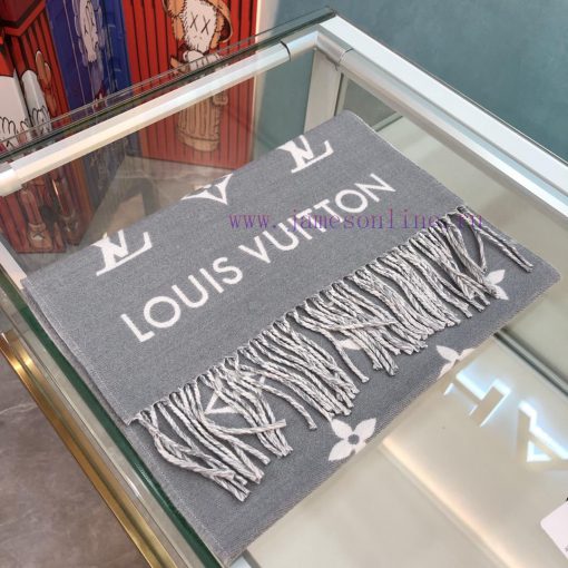 Double Eleven - LV Louis VuittonMen's official image, grey All About Monogram scarf eye-catc7o2jnhg7 - Image 11