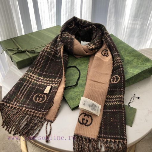 Double Eleven 11 Customized Purchasing Grade Latest Double sided Dual use Scarf, GG Logo As w8emtfxd - Image 17