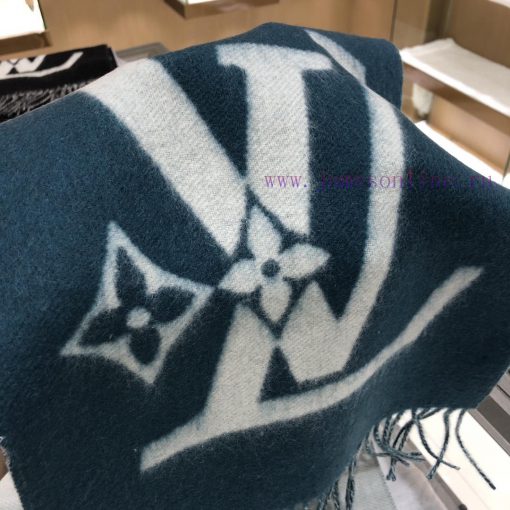 Lv Double Graphic Scarf 205 * 26cm 100% WoolThe LV Graphic Dual scarf is made of a double blfw2t8lrr - Image 9
