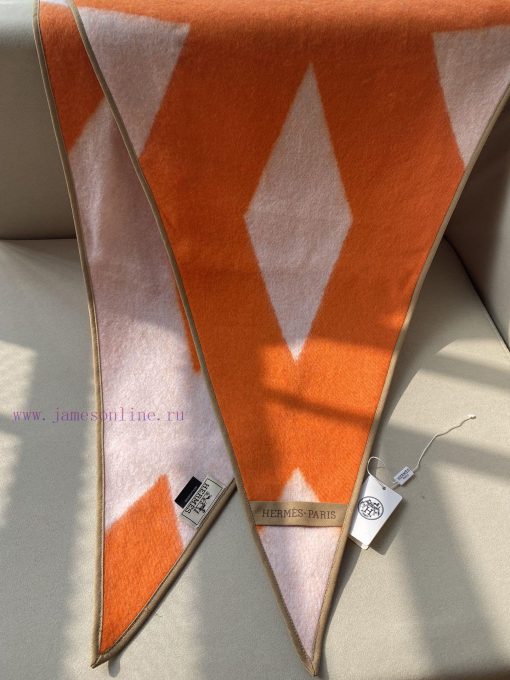 H's unique diamond shaped cashmere scarfExquisite edging, visible high-end, easy to match, uvlwyrvjw - Image 15