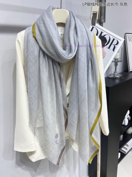 LP premium original single LP silver thread solid color stripe edge length towel ️ High end f127k6ib - Image 18