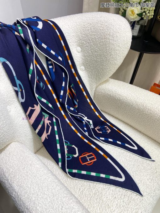 Newly released top of the line H Home modern buckle large triangle scarf multifunctional tri2cx1t219 - Image 24