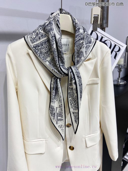 New D Home D Paris Map Diamond Scarf with Exquisite Handmade Roll Multi functional Accessoriammu5np3 - Image 8