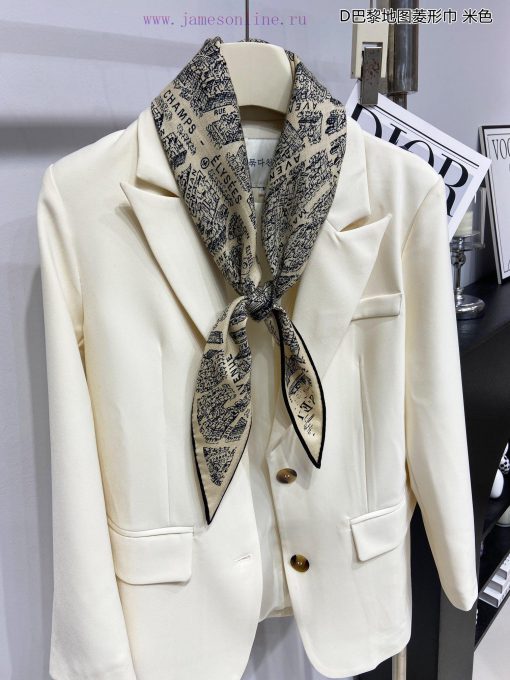 New D Home D Paris Map Diamond Scarf with Exquisite Handmade Roll Multi functional Accessori4tretulj - Image 8
