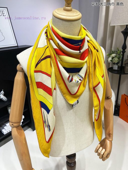 The new top of the line H Home Rainbow Triangle Scarf is a multifunctional triangular scarf aq3k3knd - Image 8