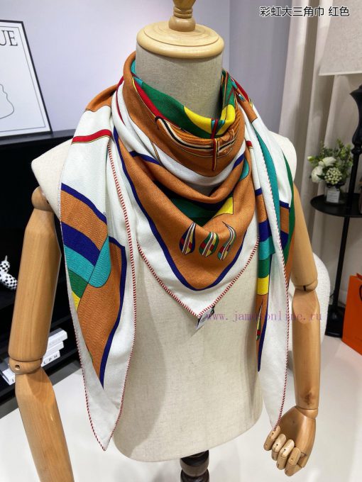 The new top of the line H Home Rainbow Triangle Scarf is a multifunctional triangular scarf ss120etb - Image 8