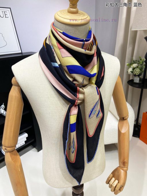 The new top of the line H Home Rainbow Triangle Scarf is a multifunctional triangular scarf 114k7u1q - Image 7