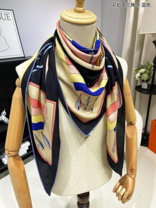 The new top of the line H Home Rainbow Triangle Scarf is a multifunctional triangular scarf 114k7u1q - Image 8