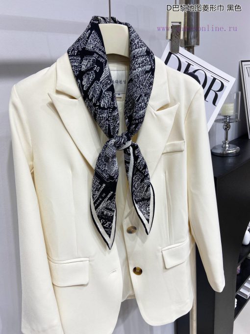 New D Home D Paris Map Diamond Scarf with Exquisite Handmade Roll Multi functional Accessoriruovagi0 - Image 19