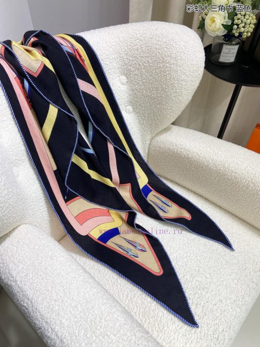 The new top of the line H Home Rainbow Triangle Scarf is a multifunctional triangular scarf 114k7u1q - Image 12