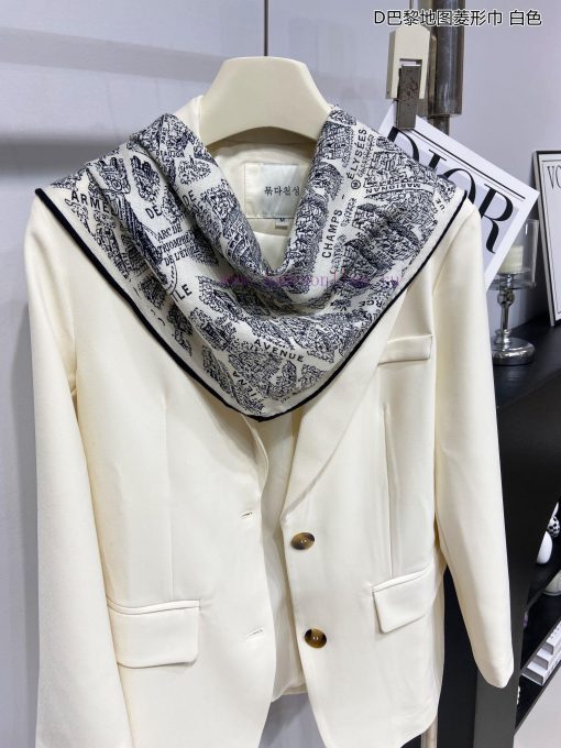 New D Home D Paris Map Diamond Scarf with Exquisite Handmade Roll Multi functional Accessoriammu5np3 - Image 23