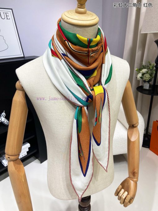 The new top of the line H Home Rainbow Triangle Scarf is a multifunctional triangular scarf ss120etb - Image 19