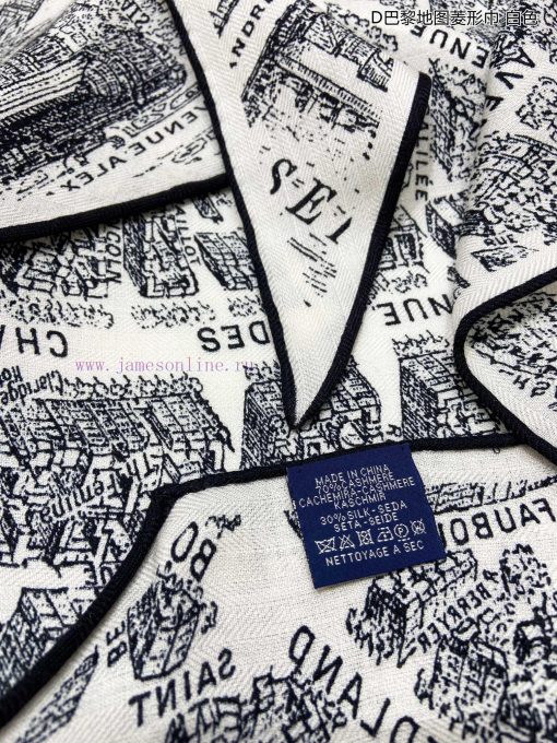 New D Home D Paris Map Diamond Scarf with Exquisite Handmade Roll Multi functional Accessoriammu5np3 - Image 27