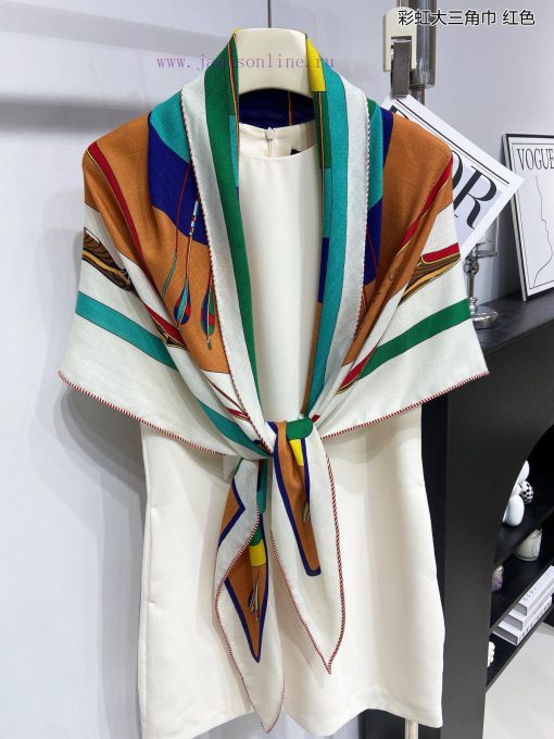 The new top of the line H Home Rainbow Triangle Scarf is a multifunctional triangular scarf ss120etb - Image 21