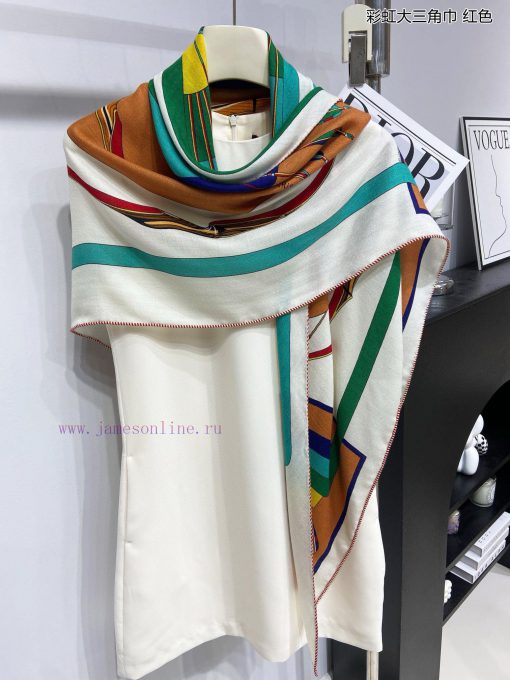 The new top of the line H Home Rainbow Triangle Scarf is a multifunctional triangular scarf ss120etb - Image 22