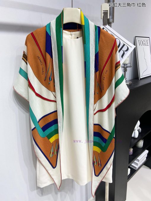 The new top of the line H Home Rainbow Triangle Scarf is a multifunctional triangular scarf ss120etb - Image 23