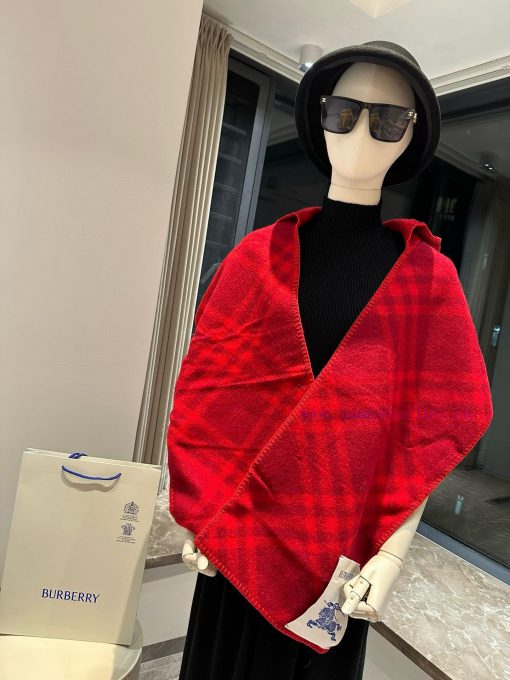 Winter Tail Black Horse Scarf, Quan Zhixian's Same Style Burberry plaid Hat, Lamb Hair Scarf4f5c2zm9 - Image 8