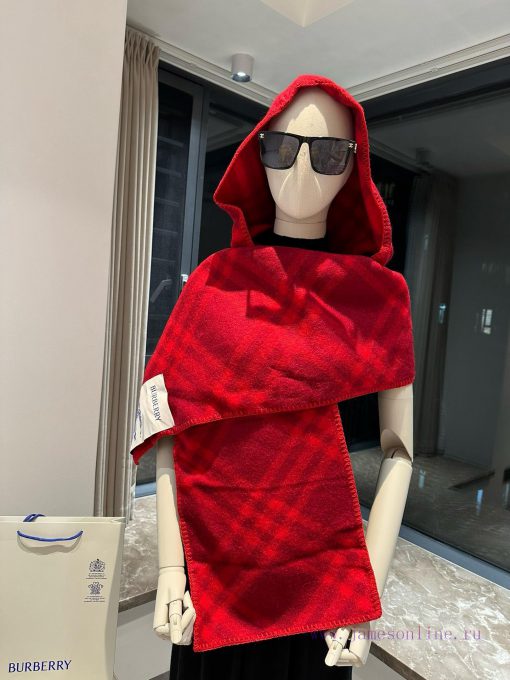 Winter Tail Black Horse Scarf, Quan Zhixian's Same Style Burberry plaid Hat, Lamb Hair Scarf4f5c2zm9 - Image 17