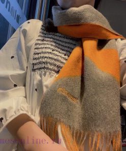 Big H double-sided jacquard thickened tassel scarfBuy and cherish, they are all export orderaezif2aj