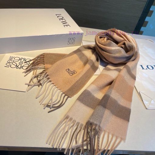 100% cashmere Luoyiwei small logo two-color embroidered cashmere scarf 🧣, This scarf is a ung0bc2lii - Image 17