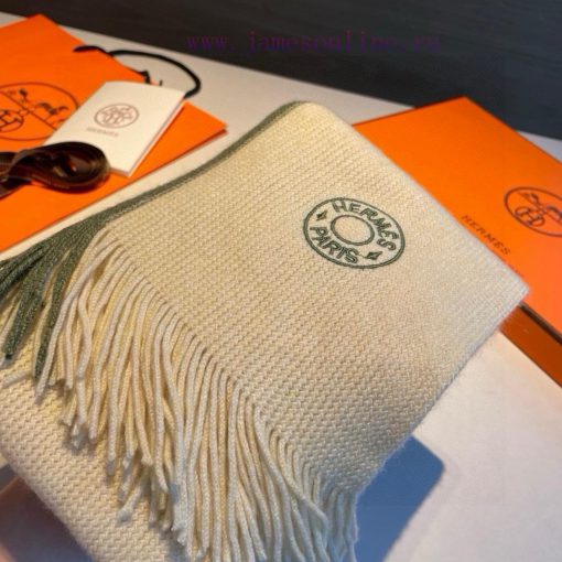 Unisex, 100% pure cashmere Hermes, high-end cashmere knitted scarf can be formal or casual, u9gu9fd6 - Image 14