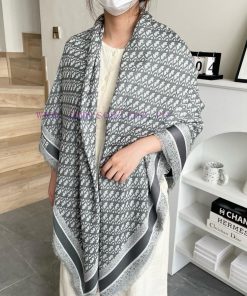 Square scarf Dior shawl ️ Classic letters paired with a luxurious silk wool blend texture, sact9t7c6